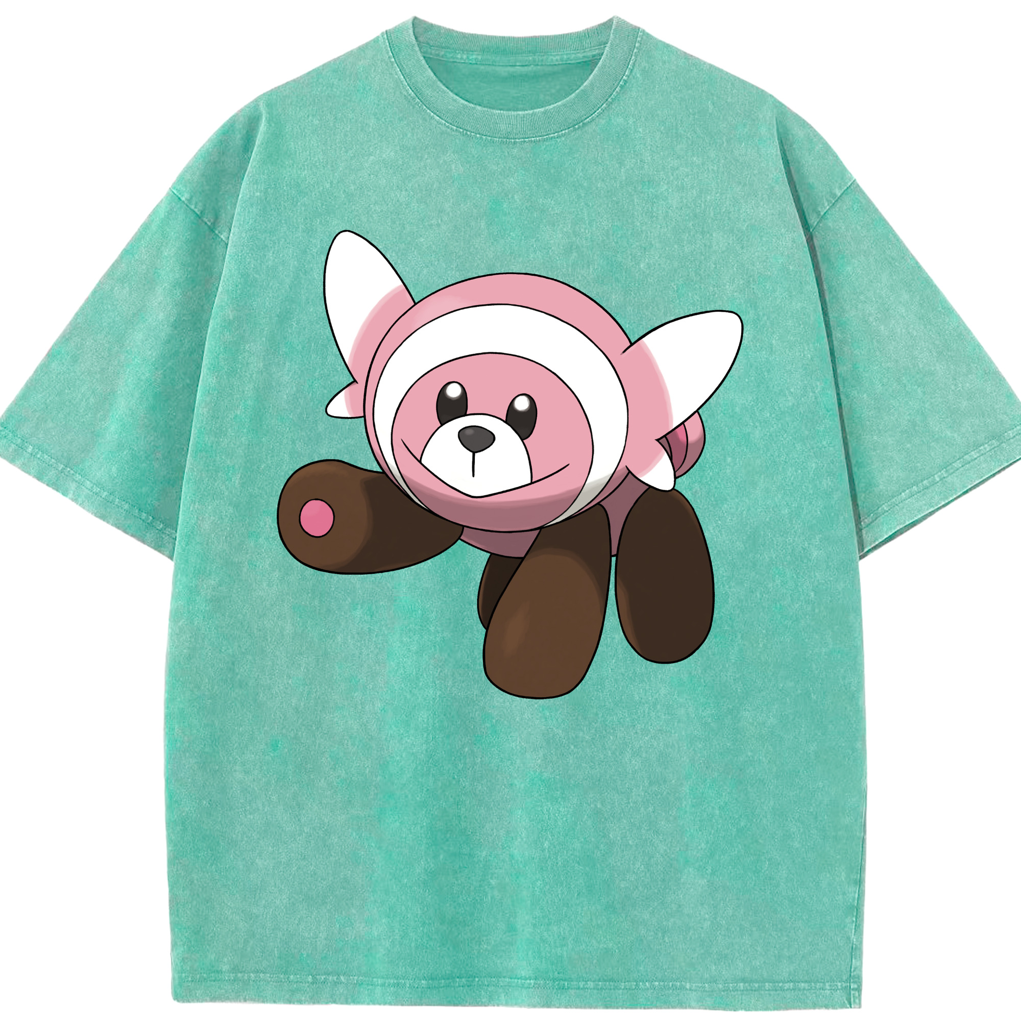 （画像用） ポケットモンスター Pokémon 綿100% ヴィンテージ風 半袖Tシャツ（フロントプリント）